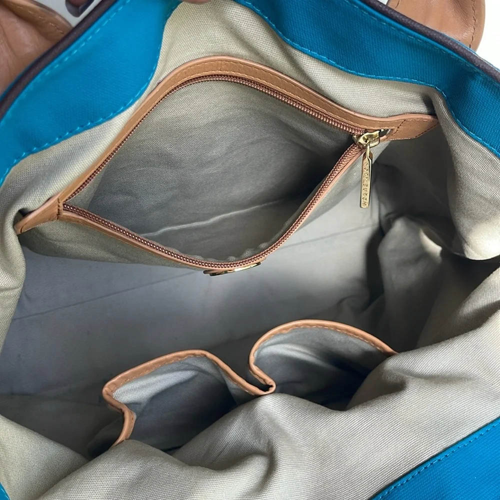Tory Burch Jaden Canvas And Leather Tote